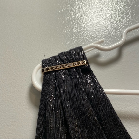 VTG NWT Gianni Versace Couture V Neck Shimmer Dress Size 40 - Picture 7 of 11